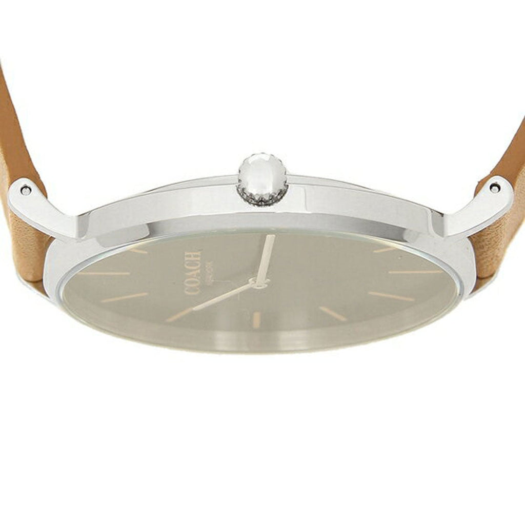 Coach Charles Black Dial Brown Leather Strap Watch for Men - 14602155 Buy Now By Coach