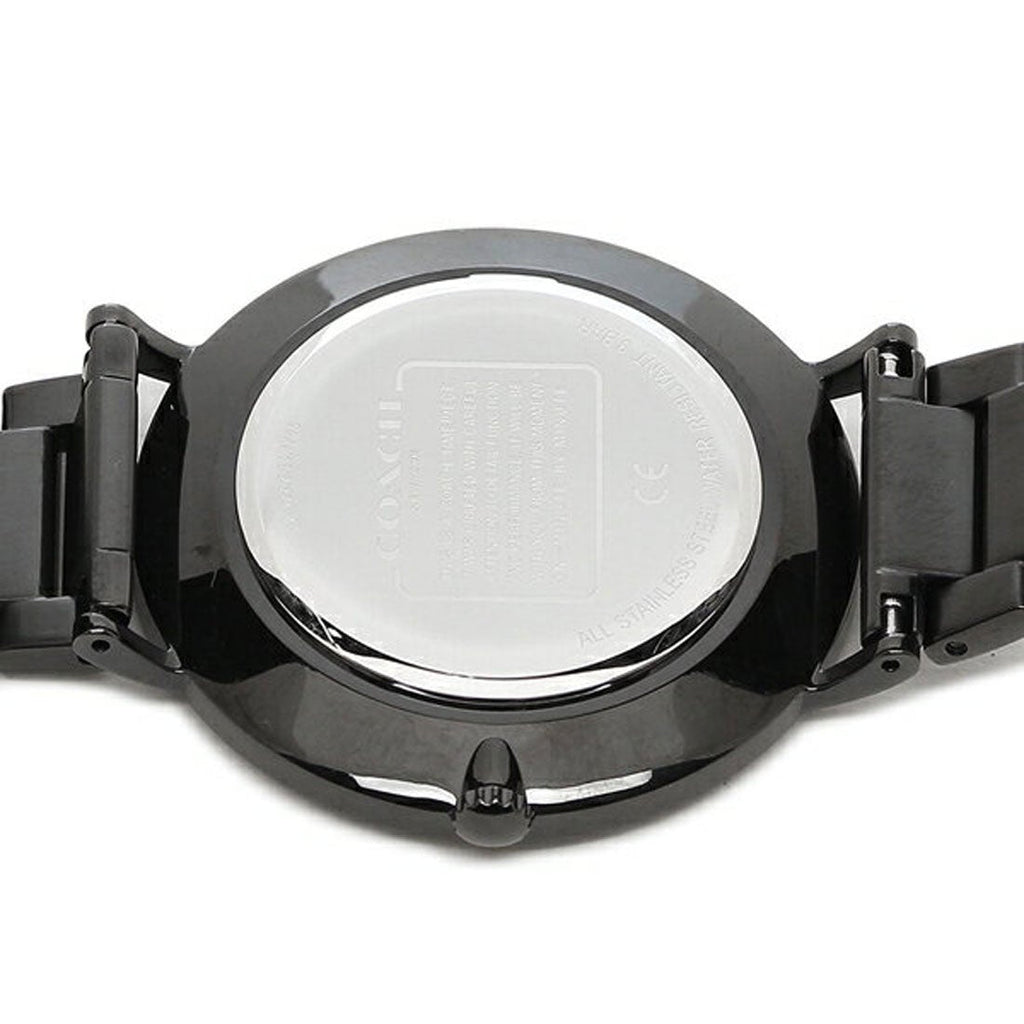 Coach Charles Black Dial Black Steel Strap Watch for Men - 14602431 Buy Now By Coach