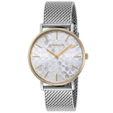 Coach Perry Silver Dial Silver Mesh Bracelet Watch for Women - 14503387 Buy Now By Coach