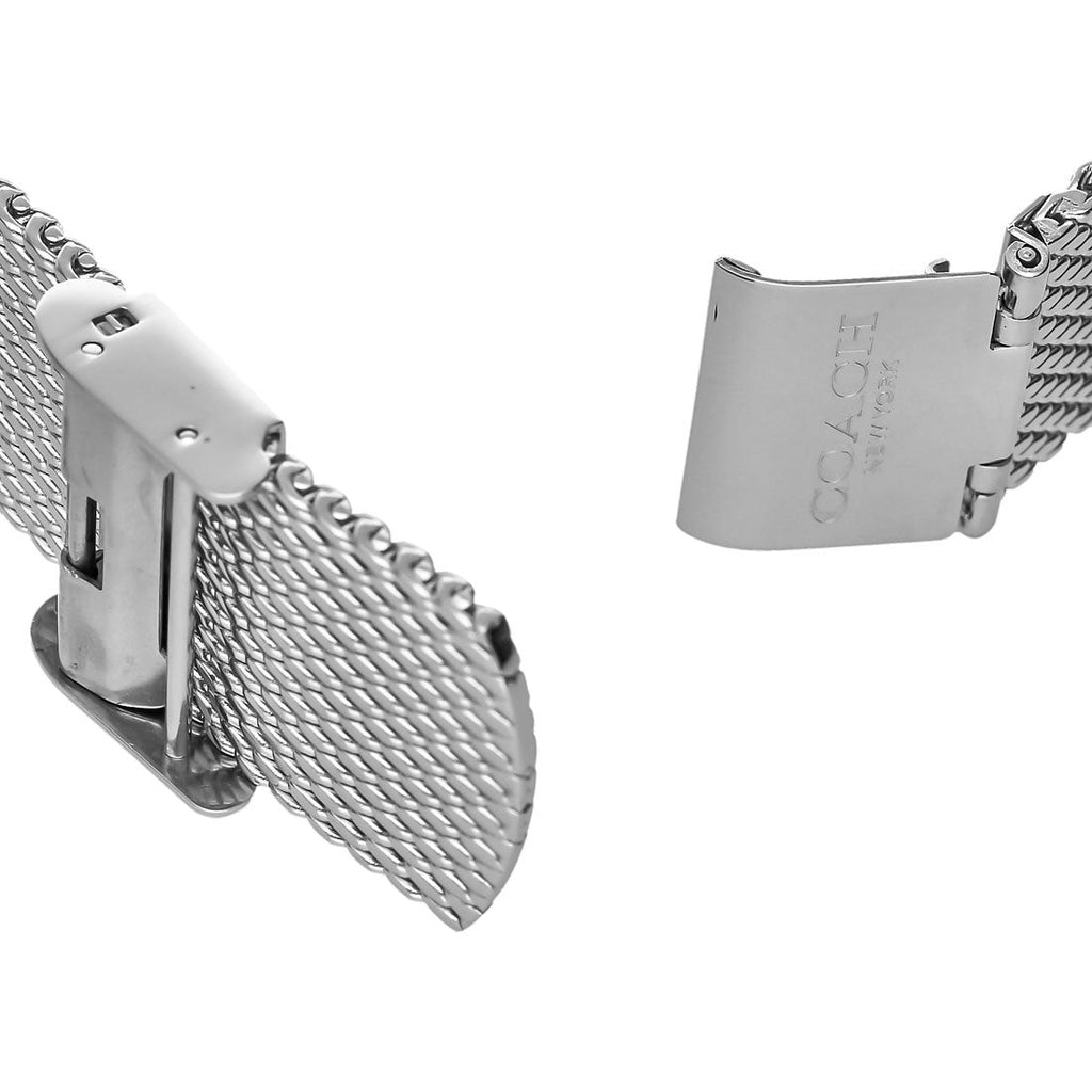 Coach Perry Silver Dial Silver Mesh Bracelet Watch for Women - 14503387 Buy Now By Coach