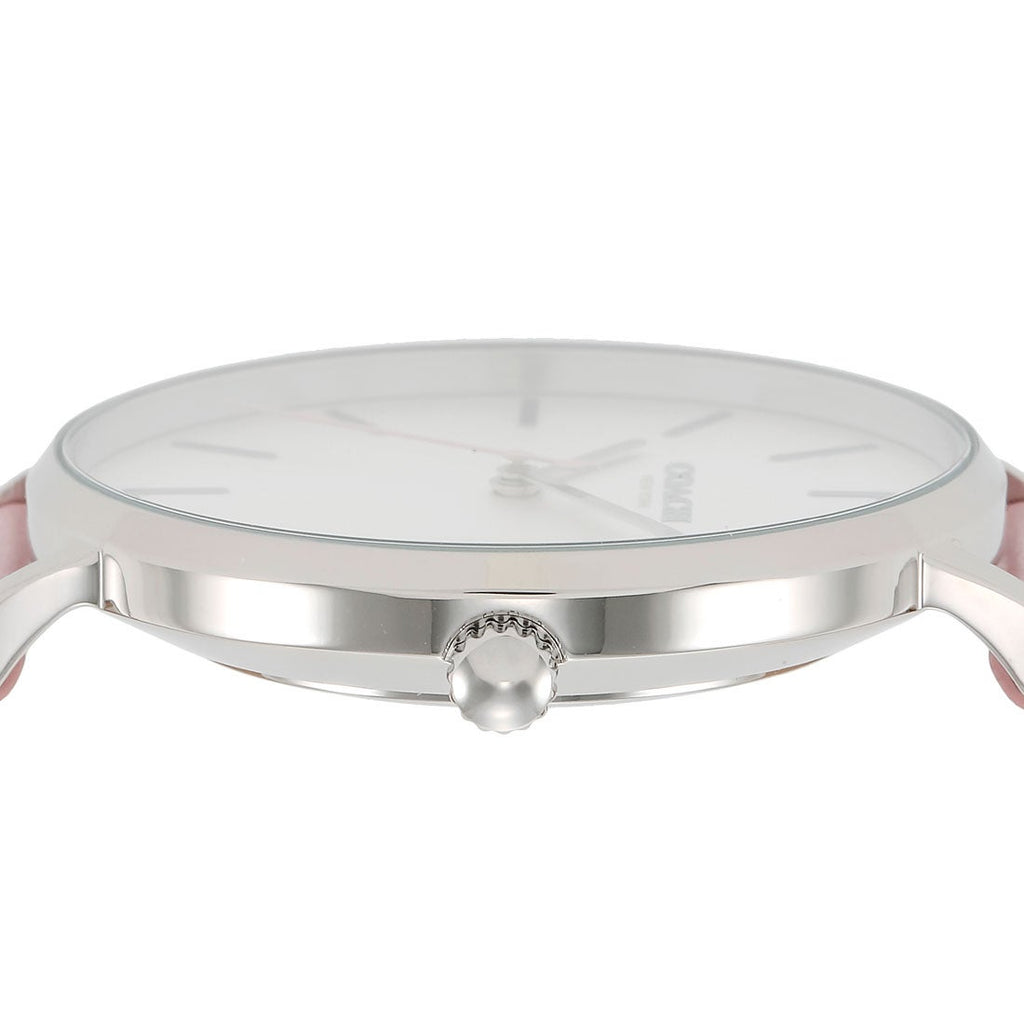 Coach Perry Silver Dial Pink Leather Strap Watch for Women - 14503516 Buy Now By Coach