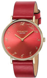 Coach Perry Red Dial Red Leather Strap Watch for Women - 14503486 Buy Now By Coach