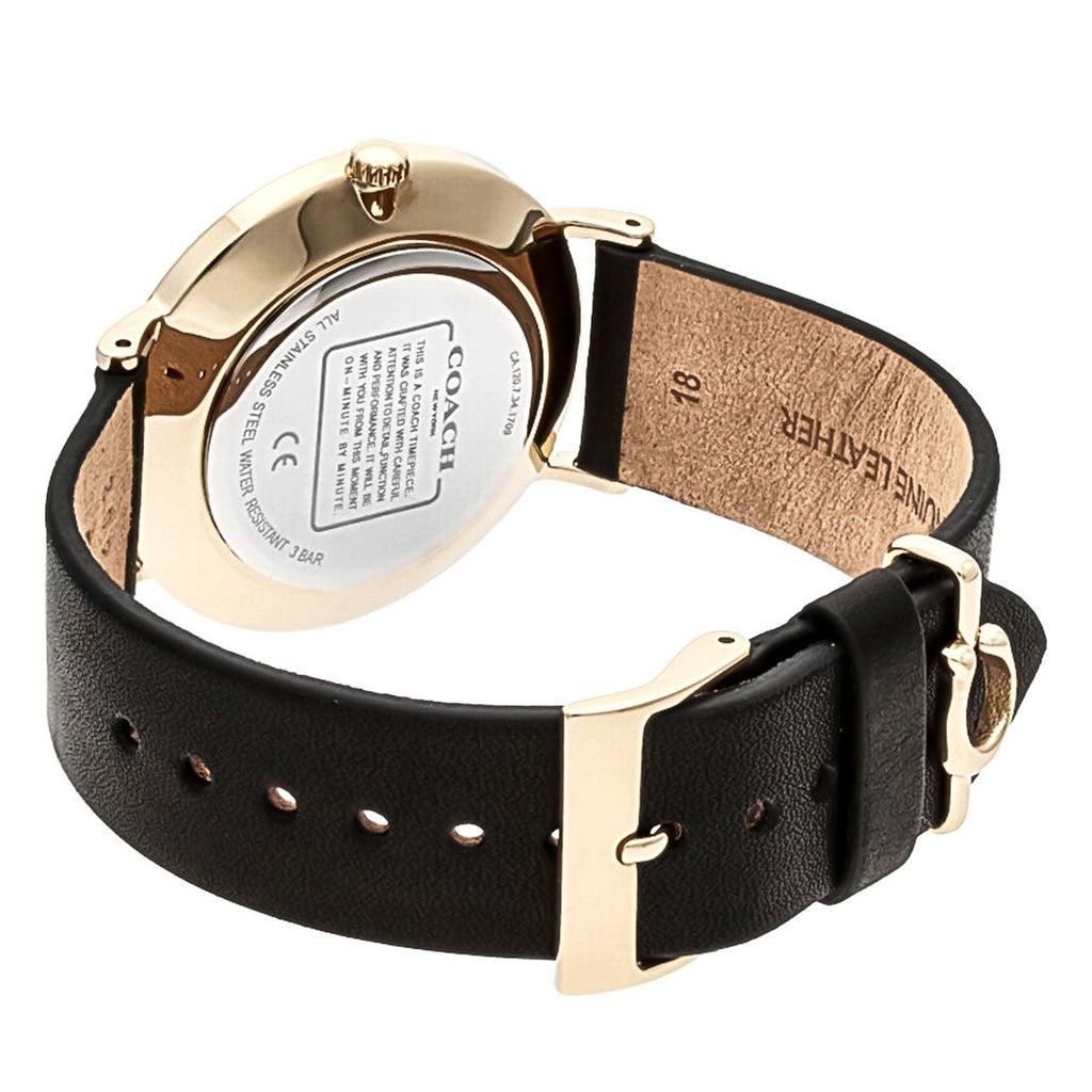 Coach Perry Black Dial Black Leather Strap Watch for Women - 14503333 Buy Now By Coach