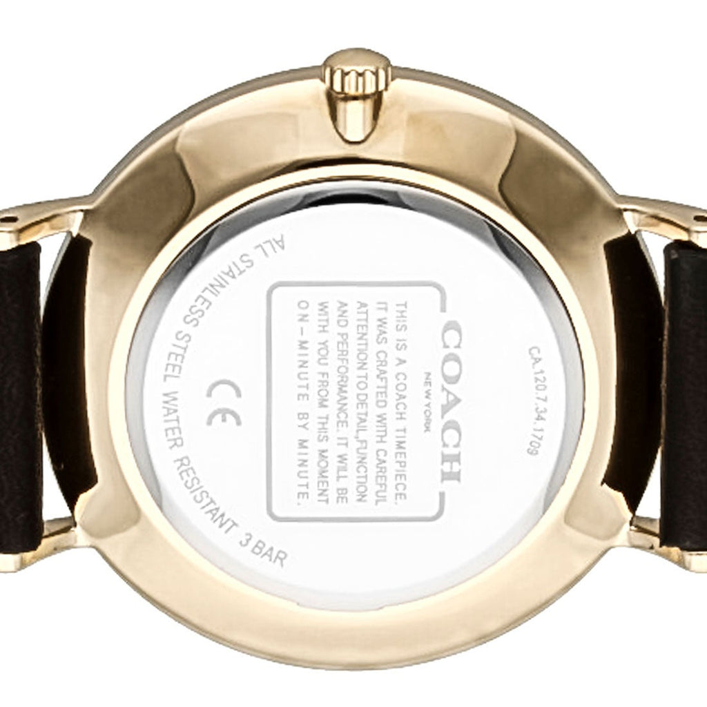 Coach Perry Black Dial Black Leather Strap Watch for Women - 14503333 Buy Now By Coach