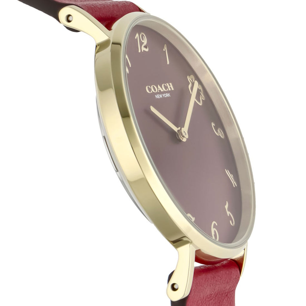 Coach Perry Red Dial Red Leather Strap Watch for Women - 14503722 Buy Now By Coach