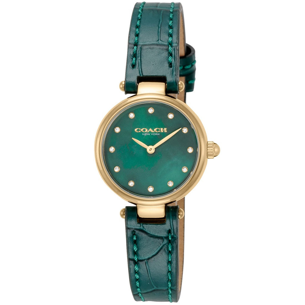 Coach Park Analog Green Dial Green Leather Strap Watch for Women - 14503534 Buy Now By Coach