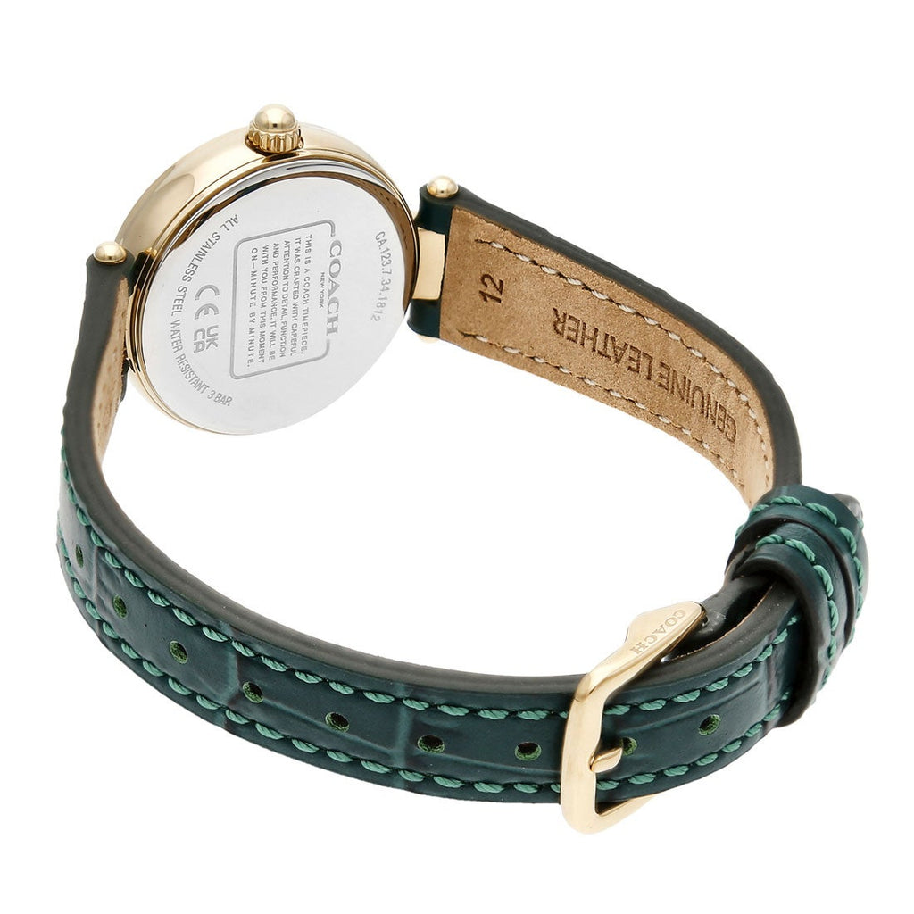Coach Park Analog Green Dial Green Leather Strap Watch for Women - 14503534 Buy Now By Coach