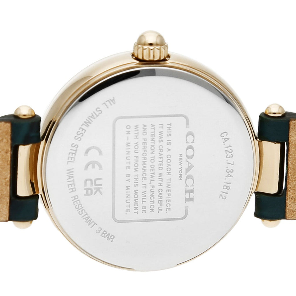 Coach Park Analog Green Dial Green Leather Strap Watch for Women - 14503534 Buy Now By Coach