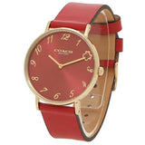 Coach Perry Red Dial Red Leather Strap Watch for Women - 14503722 Buy Now By Coach