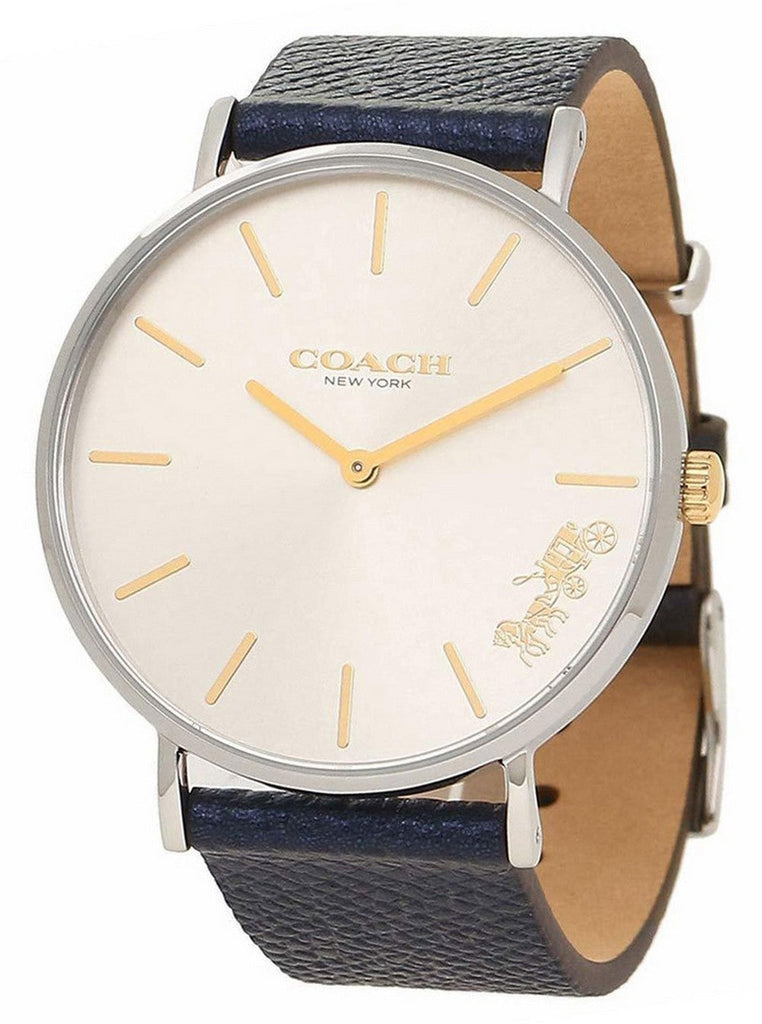 Coach Perry White Dial Blue Leather Strap Watch for Women - 14503156 Buy Now By Coach