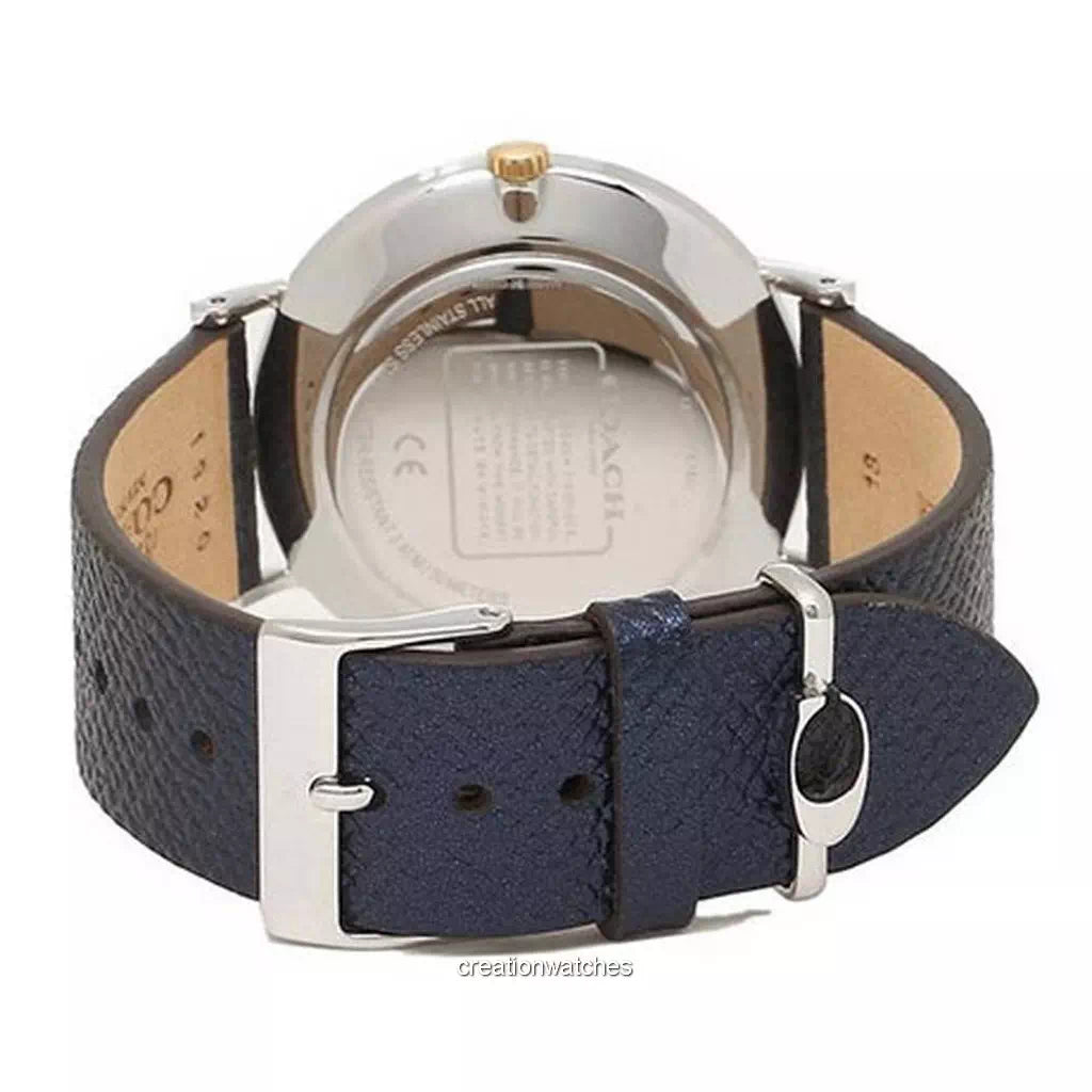 Coach Perry White Dial Blue Leather Strap Watch for Women - 14503156 Buy Now By Coach
