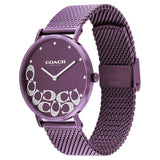 Coach Perry Purple Dial Purple Mesh Bracelet Watch for Women - 14503484 Buy Now By Coach