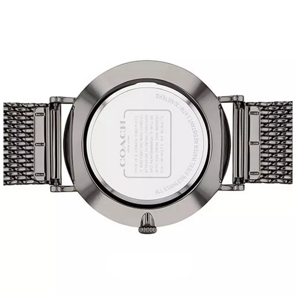 Coach Charles Black Dial Grey Mesh Bracelet Watch for Men - 14602145 Buy Now By Coach