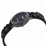 Coach Delancey Black Dial Black Leather Strap Watch For Women - 14502816 Buy Now By Coach