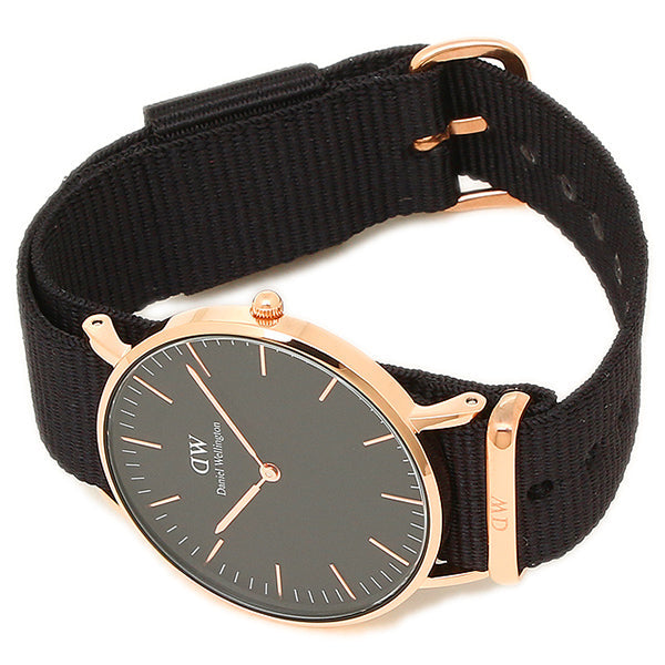 Daniel Wellington Classic Cornwall Black Dial Black NATO Strap Watch For Women - DW00100150 Buy Now By Daniel Wellington