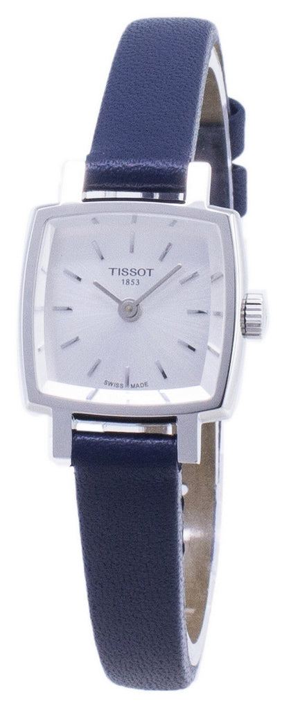 Tissot Lovely Square Silver Dial Blue Leather Strap Watch For Women - T058.109.16.031.00 Buy Now By Tissot