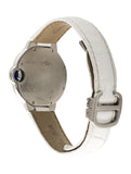 Cartier Ballon Bleu De Cartier Silver Dial White Leather Strap Watch for Women - W6920086 Buy Now By Cartier
