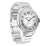 Cartier Ballon Bleu De Cartier Silver Dial Silver Steel Strap Watch for Men - WSBB0049 Buy Now By Cartier