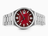 Citizen Tsuyosa Automatic Red Dial Silver Steel Strap Watch For Men - NJ0150-56W Buy Now By Citizen