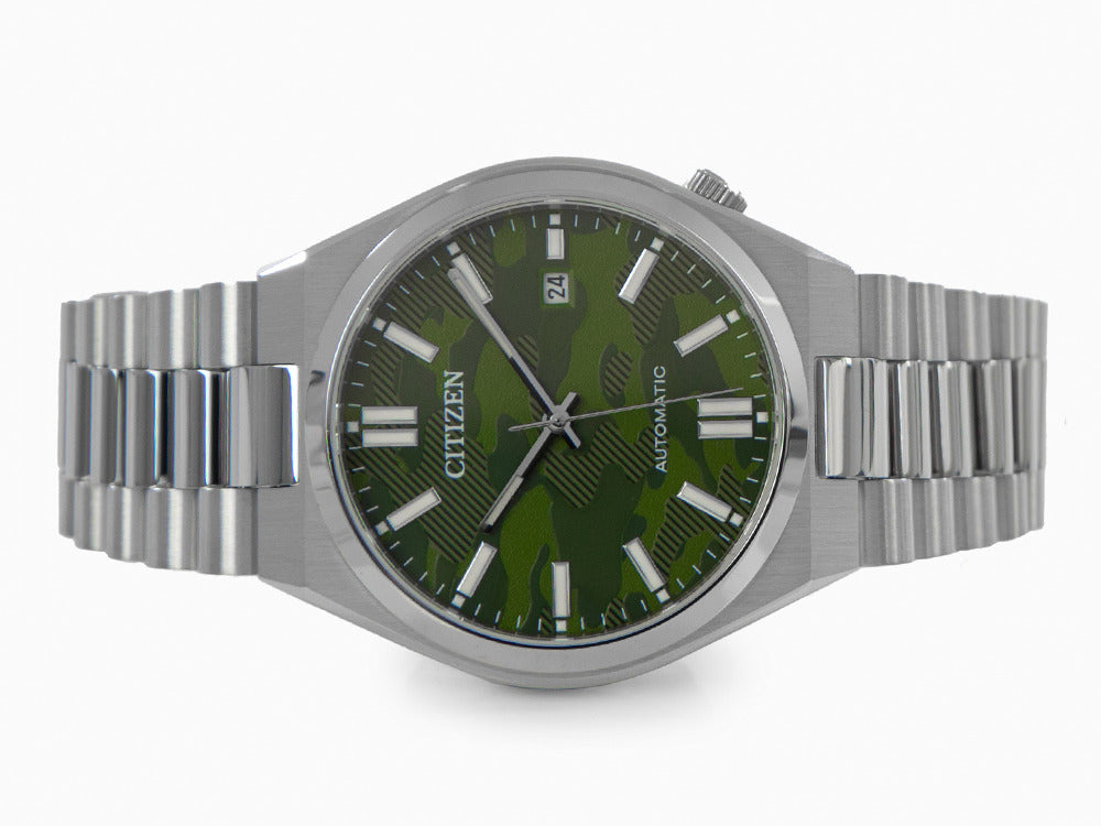 Citizen Tsuyosa Automatic Camouflage Green Dial Silver Steel Strap Watch For Men - NJ0159-86X Buy Now By Citizen