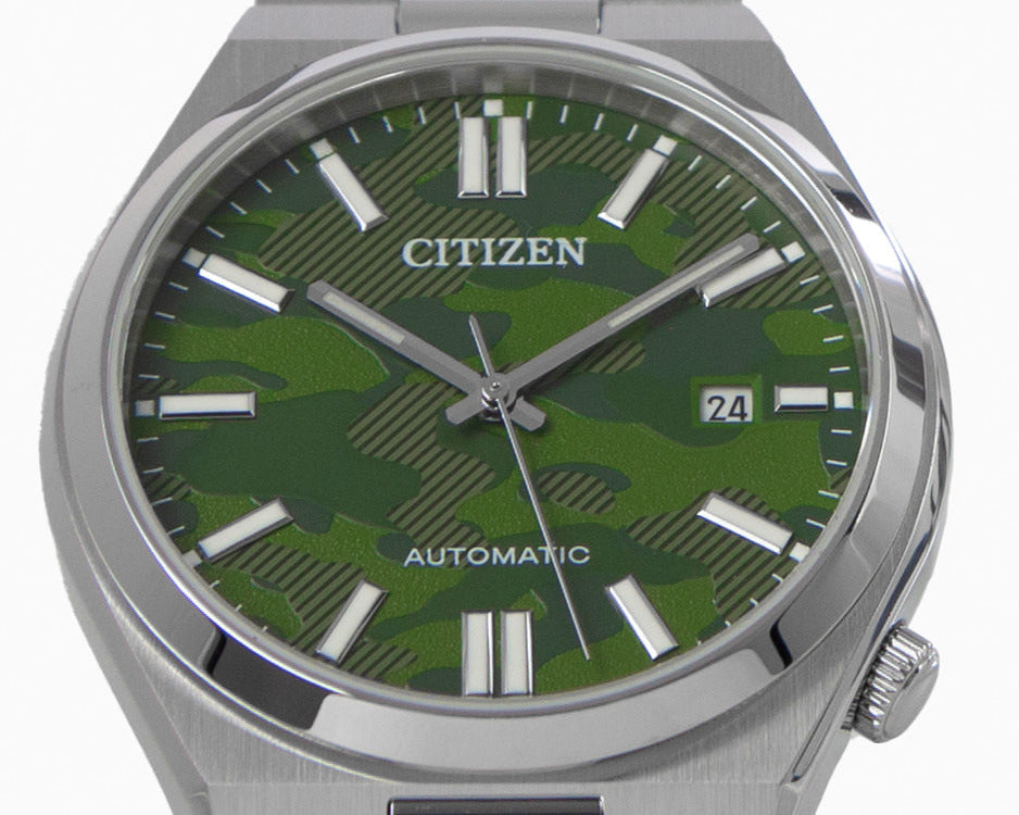 Citizen Tsuyosa Automatic Camouflage Green Dial Silver Steel Strap Watch For Men - NJ0159-86X Buy Now By Citizen