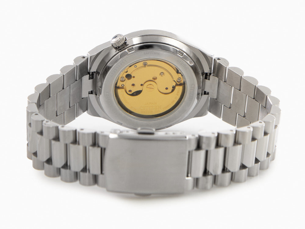 Citizen Tsuyosa Automatic Salmon Orange Dial Silver Steel Strap Watch For Men - NJ0159-86Z Buy Now By Citizen