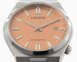 Citizen Tsuyosa Automatic Salmon Orange Dial Silver Steel Strap Watch For Men - NJ0159-86Z Buy Now By Citizen