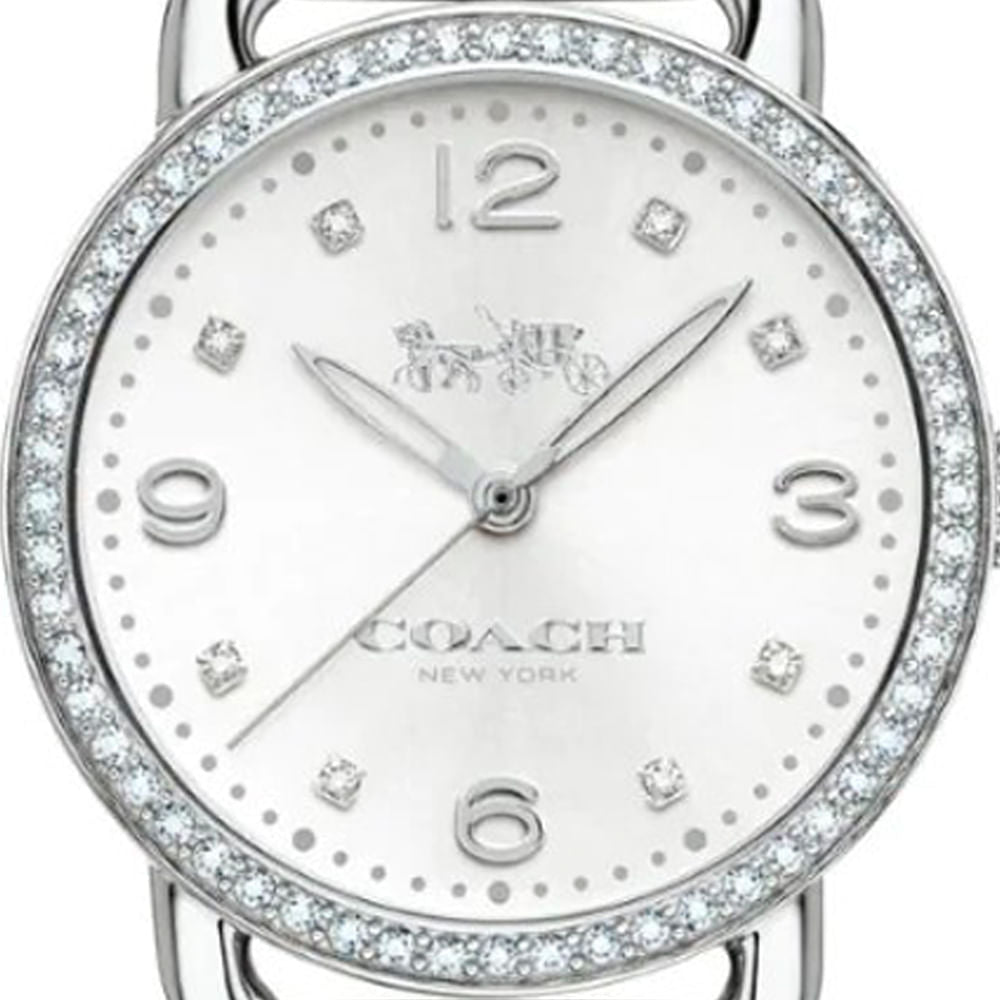 Coach Delancey White Dial Silver Steel Strap Watch for Women - 14502353 Buy Now By Coach