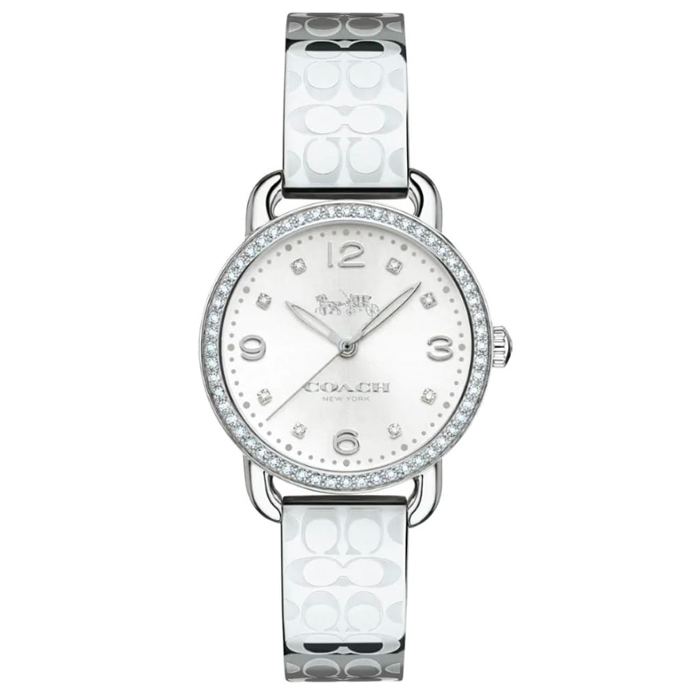 Coach Delancey White Dial Silver Steel Strap Watch for Women - 14502353 Buy Now By Coach