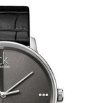 Calvin Klein Accent Black Dial Black Leather Strap Watch for Men - K2Y2X1CU Buy Now By Calvin Klein