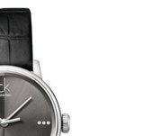 Calvin Klein Grey Dial Black Leather Strap Watch for Women - K2Y2Y1CU Buy Now By Calvin Klein