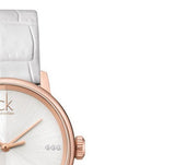 Calvin Klein Accent White Dial White Leather Strap Watch for Women - K2Y2Y6KW Buy Now By Calvin Klein