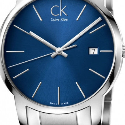 Calvin Klein City Blue Dial Silver Steel Strap Watch for Men - K2G2G14N Buy Now By Calvin Klein