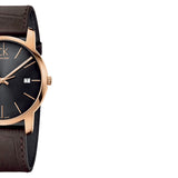 Calvin Klein City Chronograph Brown Dial Brown Leather Strap Watch for Men - K2G2G6G3 Buy Now By Calvin Klein