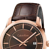 Calvin Klein Infinity Brown Dial Brown Leather Strap Watch for Men - K5S346GK Buy Now By Calvin Klein