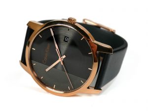 Calvin Klein City Quartz Grey Dial Black Leather Strap Watch for Men - K2G2G6C3 Buy Now By Calvin Klein