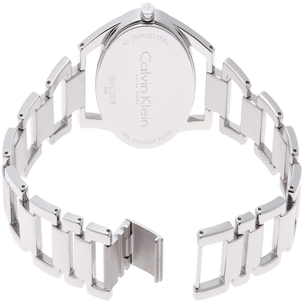 Calvin Klein Dainty Silver Dial Silver Steel Strap Watch for Women - K7L23146 Buy Now By Calvin Klein
