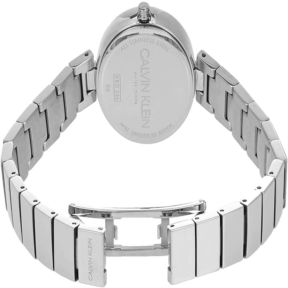 Calvin Klein Authentic White Dial Silver Steel Strap Watch for Women - K8G23146 Buy Now By Calvin Klein