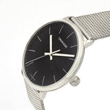 Calvin Klein High Noon Black Dial Silver Mesh Bracelet Watch for Men - K8M21121 Buy Now By Calvin Klein