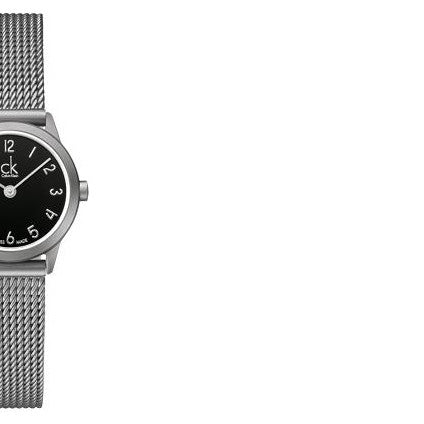Calvin Klein Minimal Black Dial Silver Mesh Bracelet Watch for Women - K3M53151 Buy Now By Calvin Klein