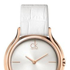 Calvin Klein Skirt White Dial White Leather Strap Watch for Women - K2U236K6 Buy Now By Calvin Klein