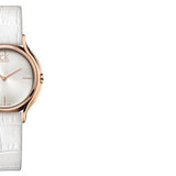 Calvin Klein Skirt White Dial White Leather Strap Watch for Women - K2U236K6 Buy Now By Calvin Klein