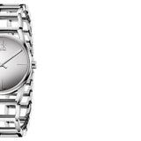 Calvin Klein Stately Silver Dial Silver Steel Strap Watch for Women - K3G23128 Buy Now By Calvin Klein