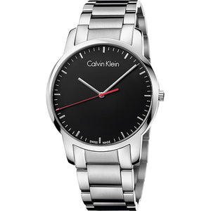 Calvin Klein City Black Dial Silver Steel Strap Watch for Men - K2G2G141 Buy Now By Calvin Klein