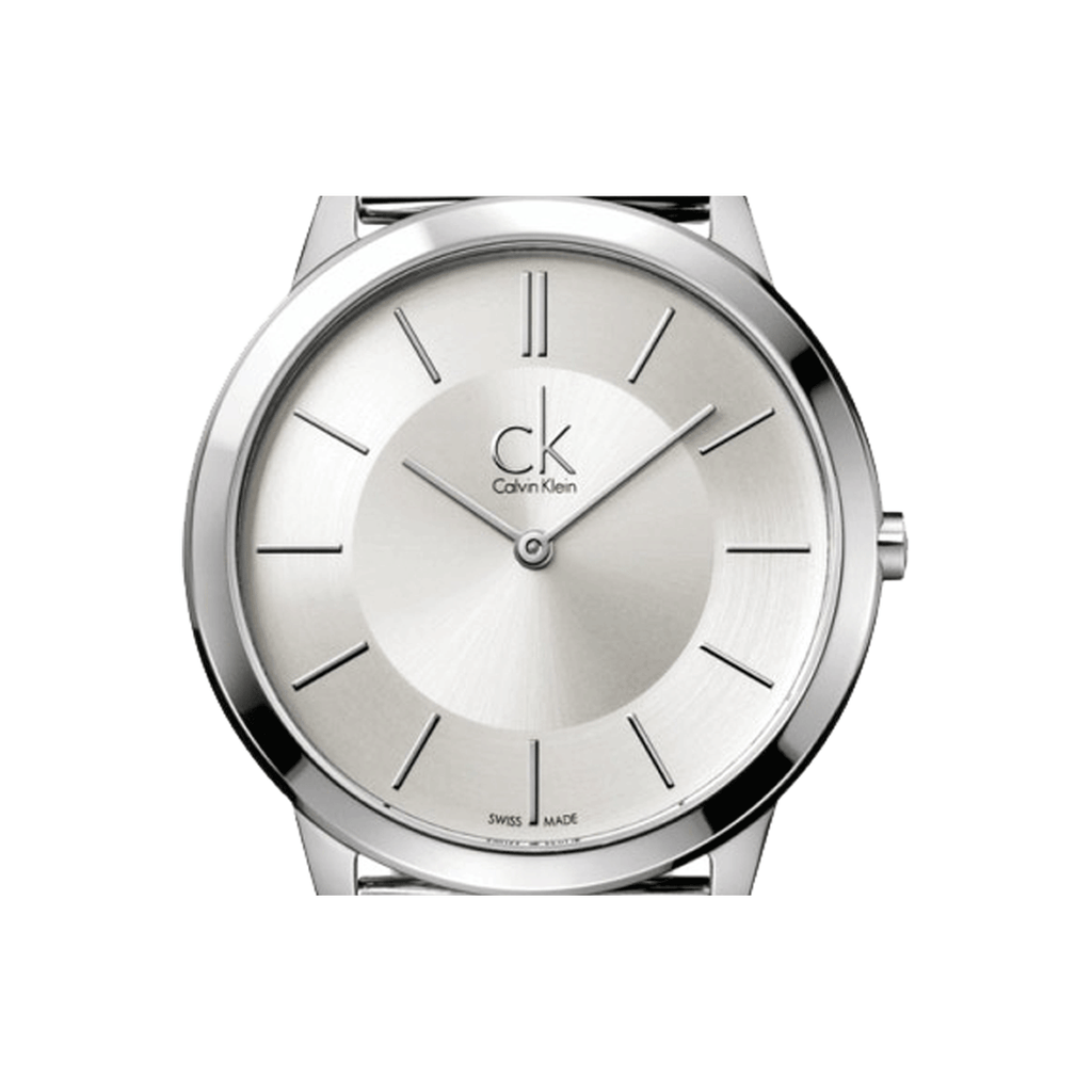 Calvin Klein Minimal Silver Dial Silver Mesh Bracelet Watch for Men - K3M21126 Buy Now By Calvin Klein