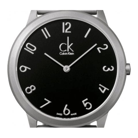 Calvin Klein Minimal Black Dial Silver Mesh Bracelet Watch for Men - K3M51151 Buy Now By Calvin Klein