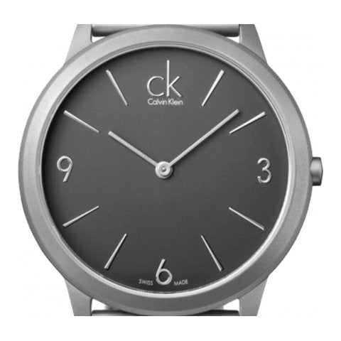 Calvin Klein Minimal Grey Dial Silver Mesh Bracelet Watch for Women - K3M53154 Buy Now By Calvin Klein
