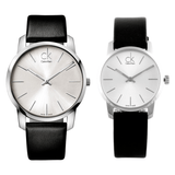 Calvin Klein City Silver Dial Black Leather Strap Watch For Women - K2G231C6 Buy Now By Calvin Klein