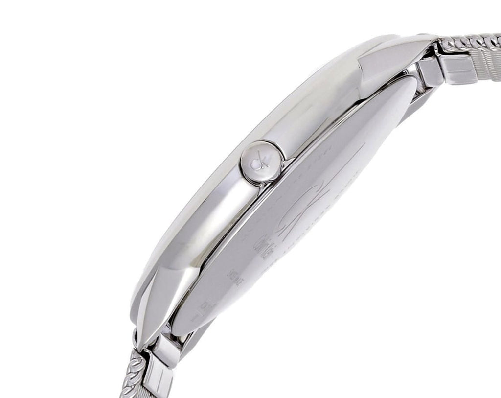 Calvin Klein Minimal Grey Dial Silver Mesh Bracelet Watch for Men - K3M21124 Buy Now By Calvin Klein
