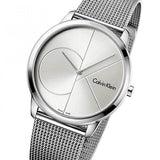 Calvin Klein Minimal Silver Dial Silver Mesh Bracelet Watch for Men - K3M2112Z Buy Now By Calvin Klein